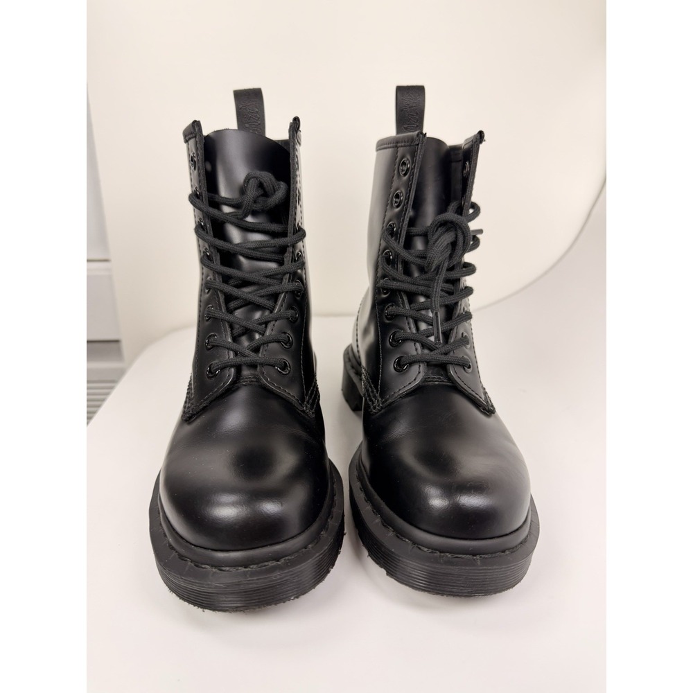 Dr. Martens 1460 Mono Smooth Black Leather Boots Men's 4 Women's 5 - Picture 6 of 14